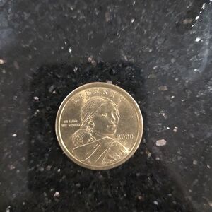 Gold Coin with Liberty Design